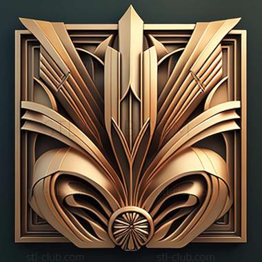 3D model art deco (STL)